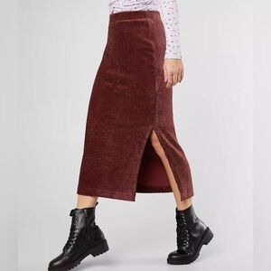 Free People Helen Rib Tube Skirt